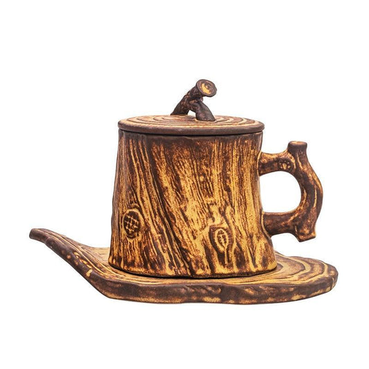Handmade Stoneware Coffee Mug With Personalized  Handle